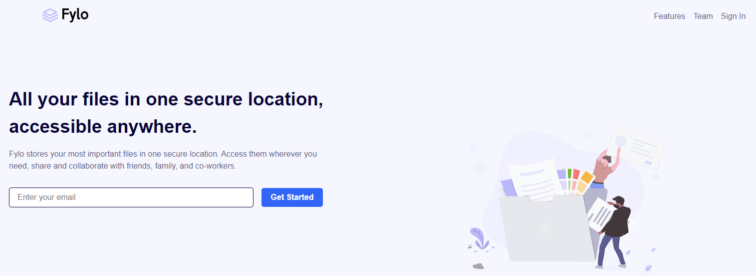 fylo landing page